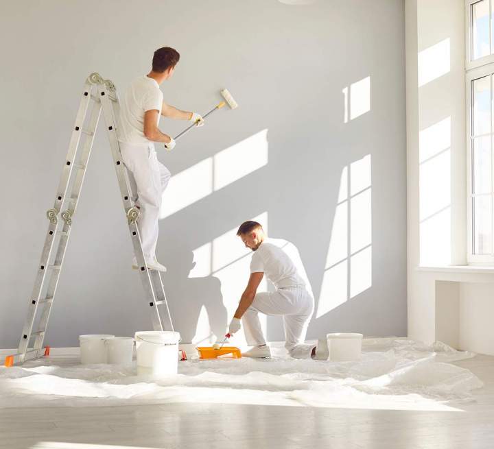 Rénovation de peinture en intérieur et en extérieur